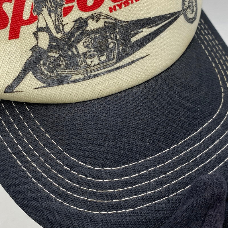 【中古品】【メンズ/レディース】 HYSTERIC GLAMOUR ヒステリックグラマー 02221QH05 SPEEDSTER MESH CAP スピードスター メッシュ キャップ 帽子 185-260615-cs-14-izu サイズ：F カラー：ブラック 万代Net店