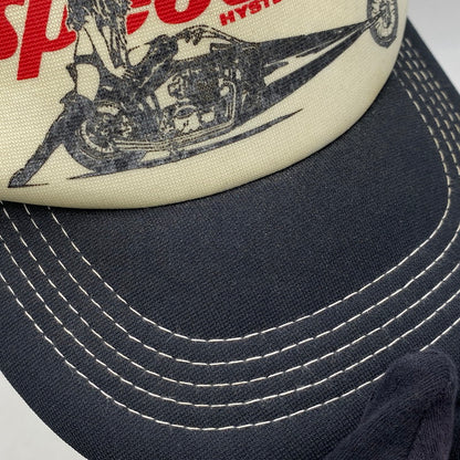 【中古品】【メンズ/レディース】 HYSTERIC GLAMOUR ヒステリックグラマー 02221QH05 SPEEDSTER MESH CAP スピードスター メッシュ キャップ 帽子 185-260615-cs-14-izu サイズ：F カラー：ブラック 万代Net店