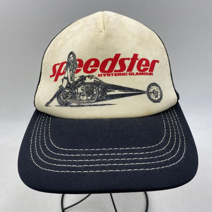 【中古品】【メンズ/レディース】 HYSTERIC GLAMOUR ヒステリックグラマー 02221QH05 SPEEDSTER MESH CAP スピードスター メッシュ キャップ 帽子 185-260615-cs-14-izu サイズ：F カラー：ブラック 万代Net店