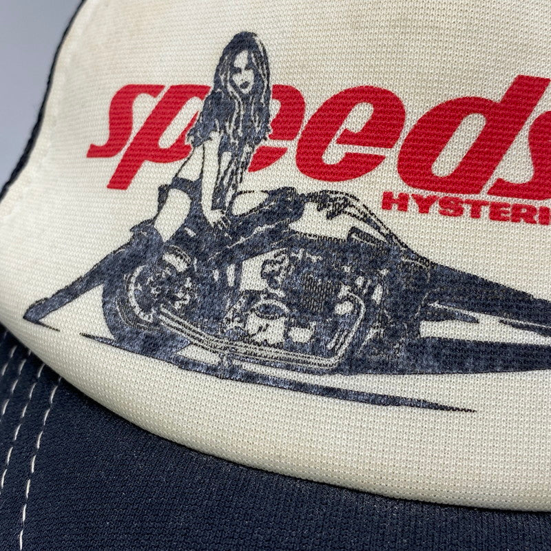 【中古品】【メンズ/レディース】 HYSTERIC GLAMOUR ヒステリックグラマー 02221QH05 SPEEDSTER MESH CAP スピードスター メッシュ キャップ 帽子 185-260615-cs-14-izu サイズ：F カラー：ブラック 万代Net店
