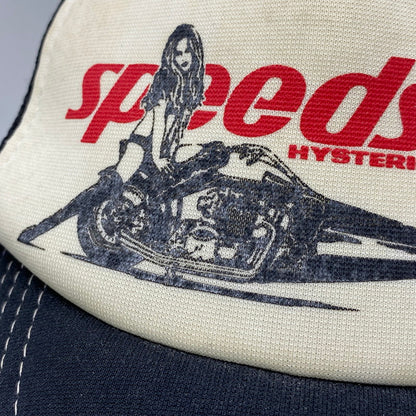 【中古品】【メンズ/レディース】 HYSTERIC GLAMOUR ヒステリックグラマー 02221QH05 SPEEDSTER MESH CAP スピードスター メッシュ キャップ 帽子 185-260615-cs-14-izu サイズ：F カラー：ブラック 万代Net店