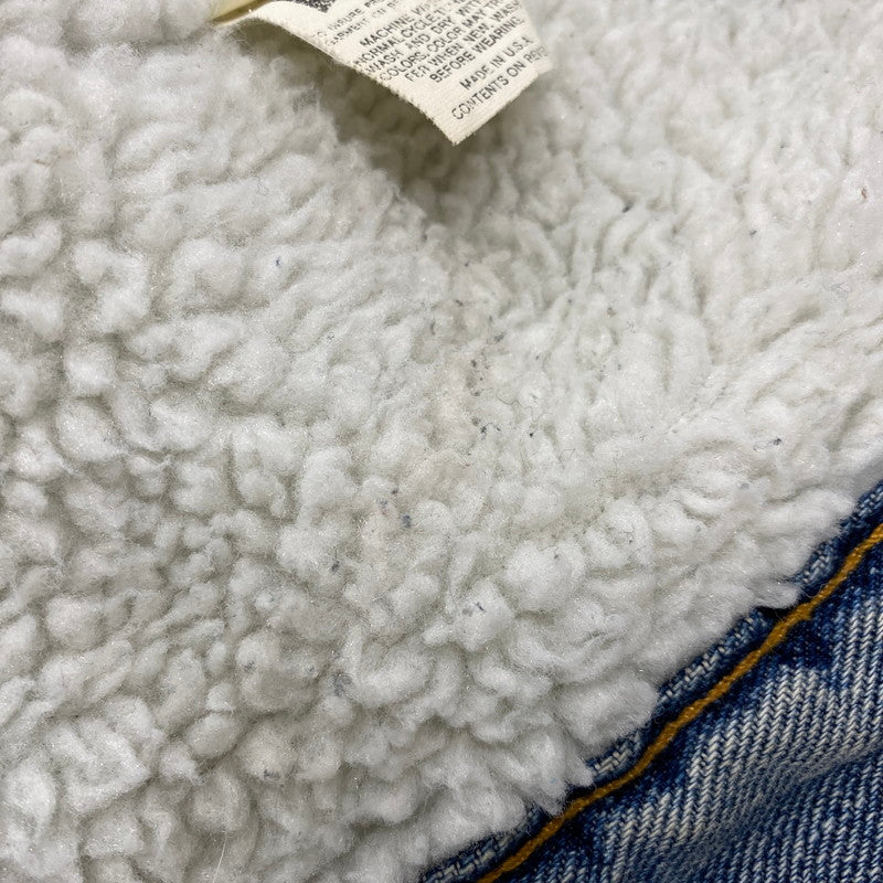 【中古品】【メンズ】 Levi's リーバイス DENIM BOA JACKET 70609-4891 デニムボアジャケット USA製 アウター 146-260618-as-06-izu サイズ：L カラー：インディゴ 万代Net店