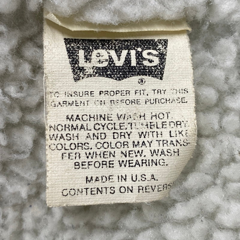 【中古品】【メンズ】 Levi's リーバイス DENIM BOA JACKET 70609-4891 デニムボアジャケット USA製 アウター 146-260618-as-06-izu サイズ：L カラー：インディゴ 万代Net店