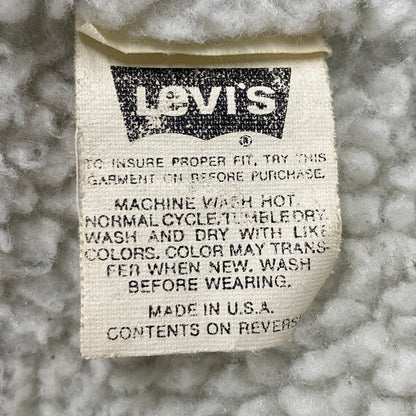 【中古品】【メンズ】 Levi's リーバイス DENIM BOA JACKET 70609-4891 デニムボアジャケット USA製 アウター 146-260618-as-06-izu サイズ：L カラー：インディゴ 万代Net店