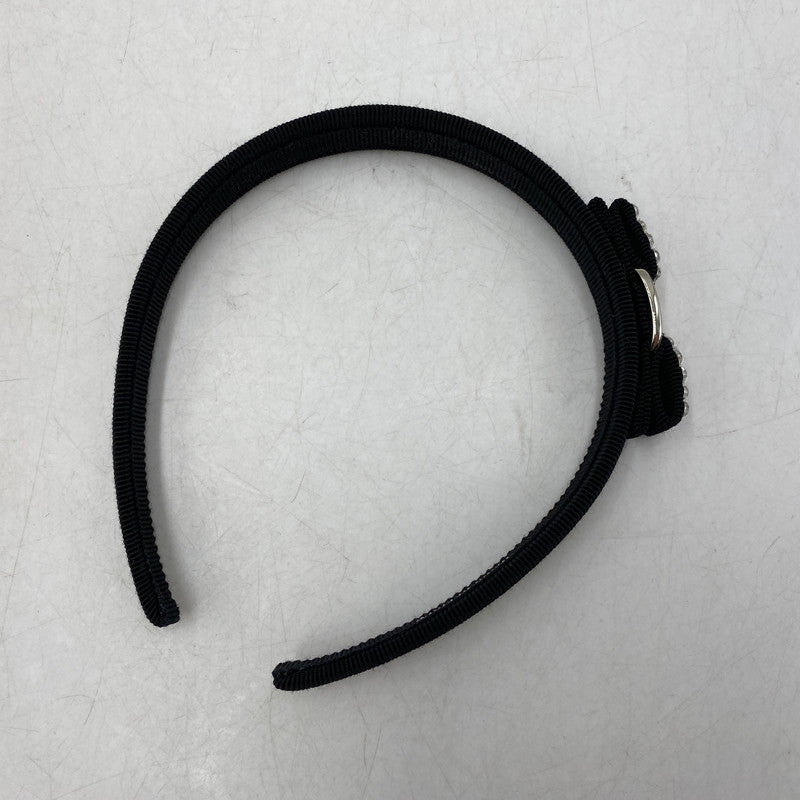 【中古品】【レディース】 FERRAGAMO フェラガモ VARA BOW HEADBAND ヴァラ ボウ ヘッドバンド カチューシャ 服飾雑貨 183-260609-cs-11-izu カラー：ブラック 万代Net店