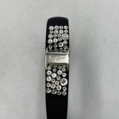 【中古品】【レディース】 FERRAGAMO フェラガモ VARA BOW HEADBAND ヴァラ ボウ ヘッドバンド カチューシャ 服飾雑貨 183-260609-cs-11-izu カラー：ブラック 万代Net店