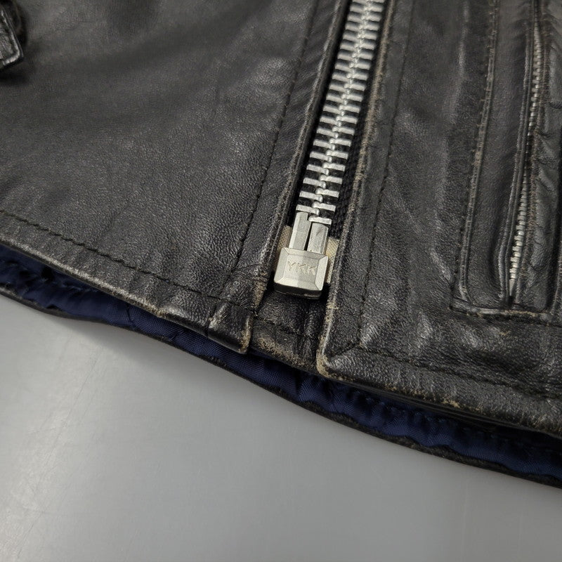 【中古品】【レディース】 TOKYO PUNKER トーキョーパンカー DOUBLE RIDERS JACKET ダブル ライダース ジャケット アウター 168-260620-kh-05-izu サイズ：32 カラー：ブラック 万代Net店