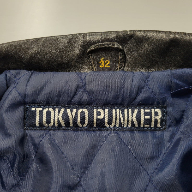 【中古品】【レディース】 TOKYO PUNKER トーキョーパンカー DOUBLE RIDERS JACKET ダブル ライダース ジャケット アウター 168-260620-kh-05-izu サイズ：32 カラー：ブラック 万代Net店
