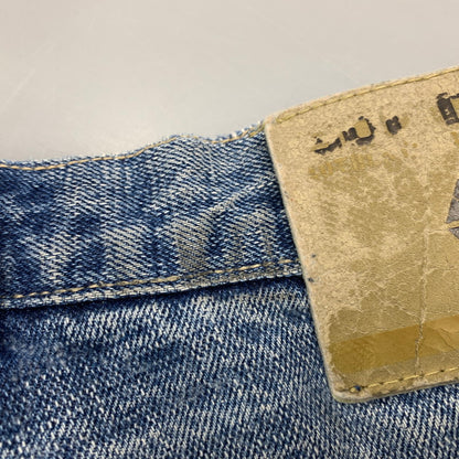 【中古品】【メンズ】 SOUTHPOLE サウスポール BUGGY DENIM PANTS バギーデニムパンツ 刺繍 ツギハギステッチ ジーンズ 157-260608-as-09-izu サイズ：33L カラー：ライトインディゴ 万代Net店