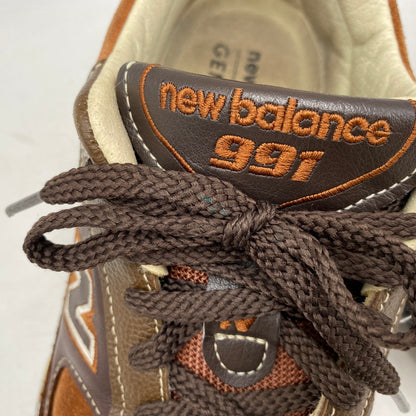 【現状渡し品】【メンズ】 NEW BALANCE ニューバランス イングランド製 M991BTG スニーカー シューズ 靴 162-260609-cs-05-izu サイズ：UK 10 カラー：ブラウン 万代Net店