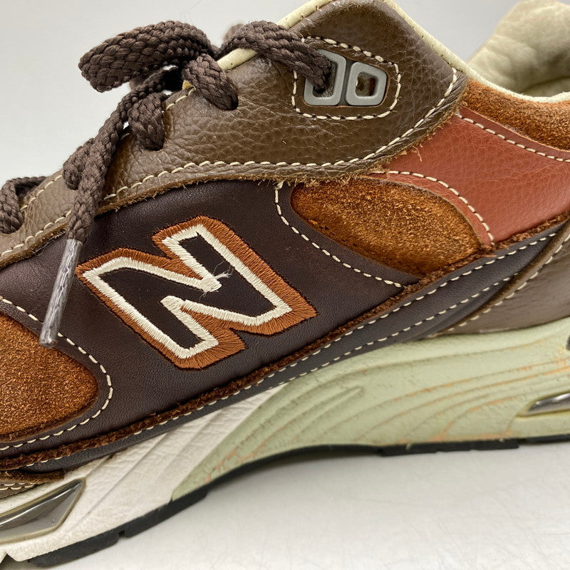【現状渡し品】【メンズ】 NEW BALANCE ニューバランス イングランド製 M991BTG スニーカー シューズ 靴 162-260609-cs-05-izu サイズ：UK 10 カラー：ブラウン 万代Net店