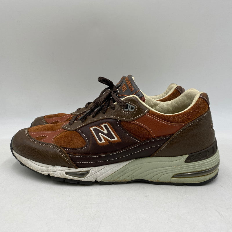 【現状渡し品】【メンズ】 NEW BALANCE ニューバランス イングランド製 M991BTG スニーカー シューズ 靴 162-260609-cs-05-izu サイズ：UK 10 カラー：ブラウン 万代Net店