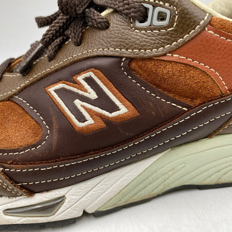 【現状渡し品】【メンズ】 NEW BALANCE ニューバランス イングランド製 M991BTG スニーカー シューズ 靴 162-260609-cs-05-izu サイズ：UK 10 カラー：ブラウン 万代Net店