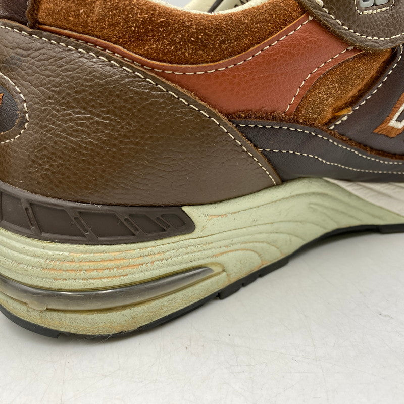 【現状渡し品】【メンズ】 NEW BALANCE ニューバランス イングランド製 M991BTG スニーカー シューズ 靴 162-260609-cs-05-izu サイズ：UK 10 カラー：ブラウン 万代Net店