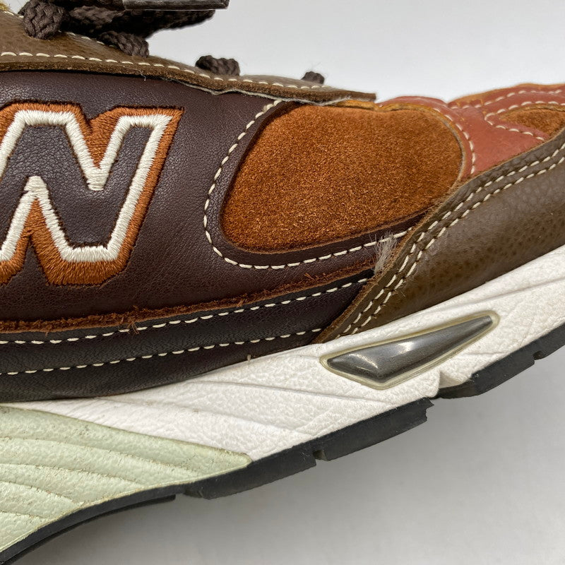 【現状渡し品】【メンズ】 NEW BALANCE ニューバランス イングランド製 M991BTG スニーカー シューズ 靴 162-260609-cs-05-izu サイズ：UK 10 カラー：ブラウン 万代Net店