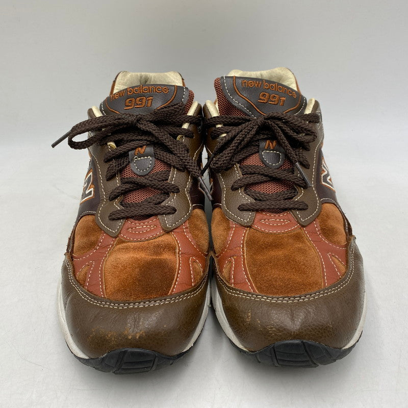 【現状渡し品】【メンズ】 NEW BALANCE ニューバランス イングランド製 M991BTG スニーカー シューズ 靴 162-260609-cs-05-izu サイズ：UK 10 カラー：ブラウン 万代Net店