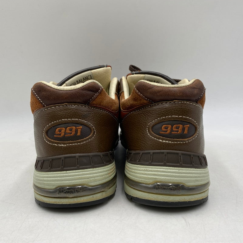 【現状渡し品】【メンズ】 NEW BALANCE ニューバランス イングランド製 M991BTG スニーカー シューズ 靴 162-260609-cs-05-izu サイズ：UK 10 カラー：ブラウン 万代Net店