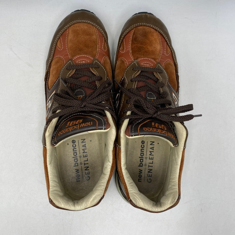 【現状渡し品】【メンズ】 NEW BALANCE ニューバランス イングランド製 M991BTG スニーカー シューズ 靴 162-260609-cs-05-izu サイズ：UK 10 カラー：ブラウン 万代Net店
