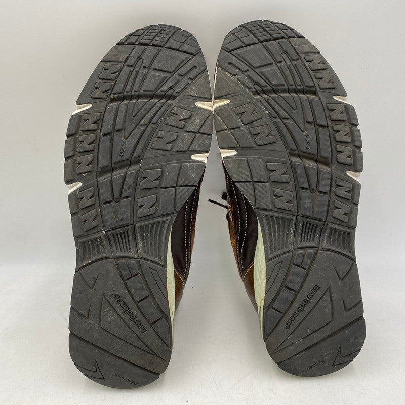 【現状渡し品】【メンズ】 NEW BALANCE ニューバランス イングランド製 M991BTG スニーカー シューズ 靴 162-260609-cs-05-izu サイズ：UK 10 カラー：ブラウン 万代Net店