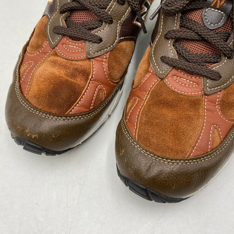 【現状渡し品】【メンズ】 NEW BALANCE ニューバランス イングランド製 M991BTG スニーカー シューズ 靴 162-260609-cs-05-izu サイズ：UK 10 カラー：ブラウン 万代Net店