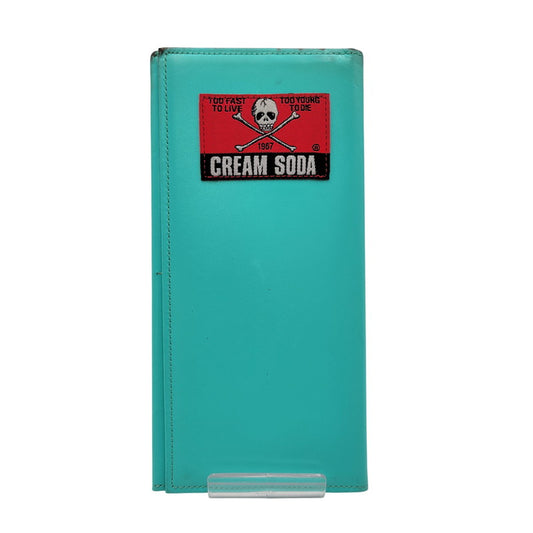 【中古品】【メンズ】 CREAM SODA クリームソーダ LONG WALLET ロング ウォレット 財布 長財布 200-260619-cs-19-izu カラー：ミントブルー 万代Net店