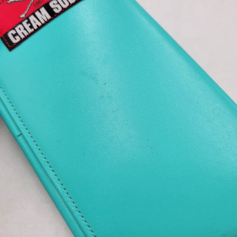 【中古品】【メンズ】 CREAM SODA クリームソーダ LONG WALLET ロング ウォレット 財布 長財布 200-260619-cs-19-izu カラー：ミントブルー 万代Net店