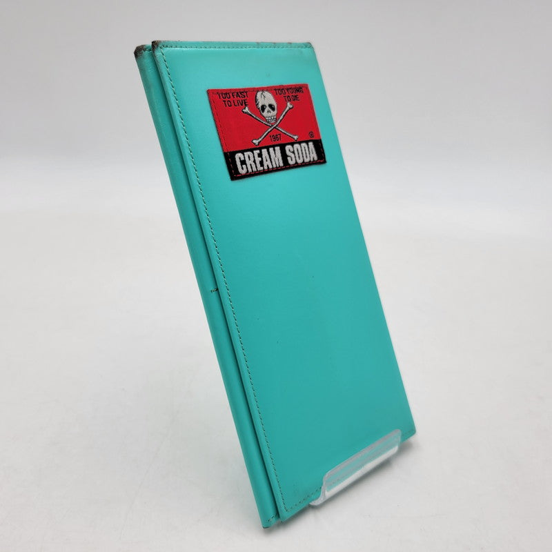 【中古品】【メンズ】 CREAM SODA クリームソーダ LONG WALLET ロング ウォレット 財布 長財布 200-260619-cs-19-izu カラー：ミントブルー 万代Net店