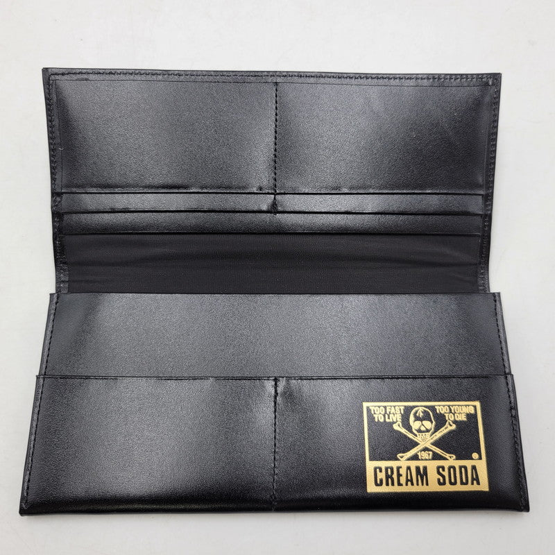 【中古美品】【メンズ】 CREAM SODA クリームソーダ LONG WALLET ロング ウォレット 財布 長財布 200-260619-cs-20-izu カラー：ブラック 万代Net店