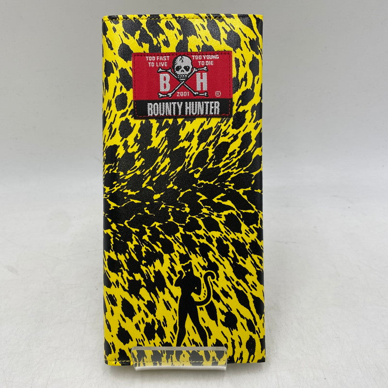 【中古美品】【メンズ/レディース】 CREAM SODA クリームソーダ × BOUNTY HUNTER バウンティ ハンター LONG WALLET ロング ウォレット 長財布 財布 200-260609-ya-13-izu カラー：イエロー 万代Net店