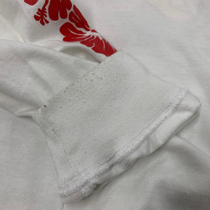 【中古品】【メンズ】 CHALLENGER チャレンジャー LS HIBISCUS TEE ロングスリーブ ハイビスカス ティー トップス 長袖 142-260622-cs-08-izu サイズ：L カラー：ホワイト 万代Net店
