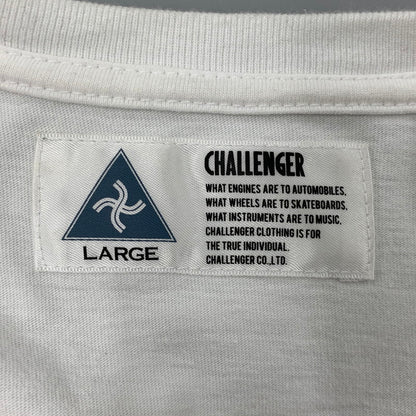 【中古品】【メンズ】 CHALLENGER チャレンジャー LS HIBISCUS TEE ロングスリーブ ハイビスカス ティー トップス 長袖 142-260622-cs-08-izu サイズ：L カラー：ホワイト 万代Net店