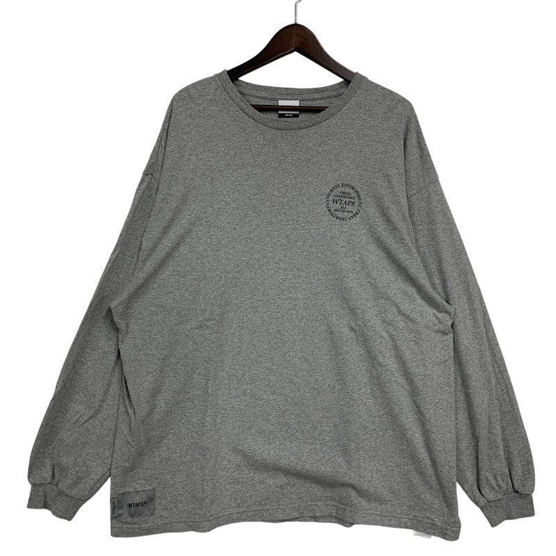 【中古品】【メンズ】 WTAPS ダブルタップス URBAN TRANSITION LS COTTON アーバン トランジション ロングスリーブ コットン Tシャツ トップス 142-260620-kh-11-izu サイズ：03 カラー：グレー 万代Net店