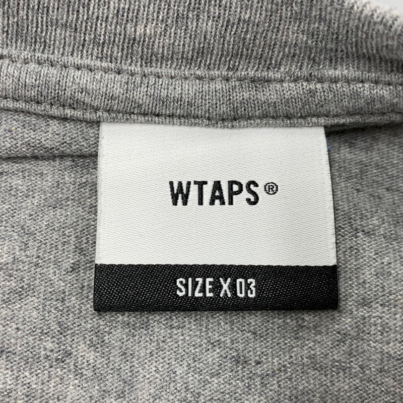 【中古品】【メンズ】 WTAPS ダブルタップス URBAN TRANSITION LS COTTON アーバン トランジション ロングスリーブ コットン Tシャツ トップス 142-260620-kh-11-izu サイズ：03 カラー：グレー 万代Net店
