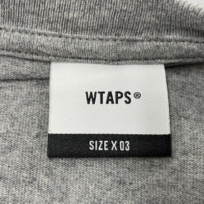 【中古品】【メンズ】 WTAPS ダブルタップス URBAN TRANSITION LS COTTON アーバン トランジション ロングスリーブ コットン Tシャツ トップス 142-260620-kh-11-izu サイズ：03 カラー：グレー 万代Net店