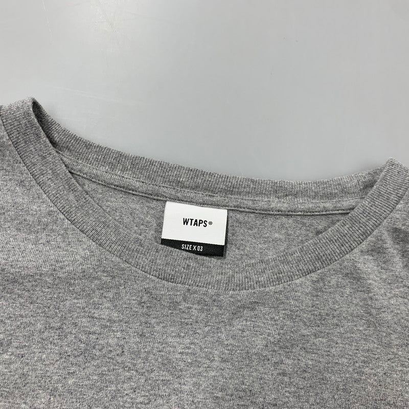 【中古品】【メンズ】 WTAPS ダブルタップス URBAN TRANSITION LS COTTON アーバン トランジション ロングスリーブ コットン Tシャツ トップス 142-260620-kh-11-izu サイズ：03 カラー：グレー 万代Net店
