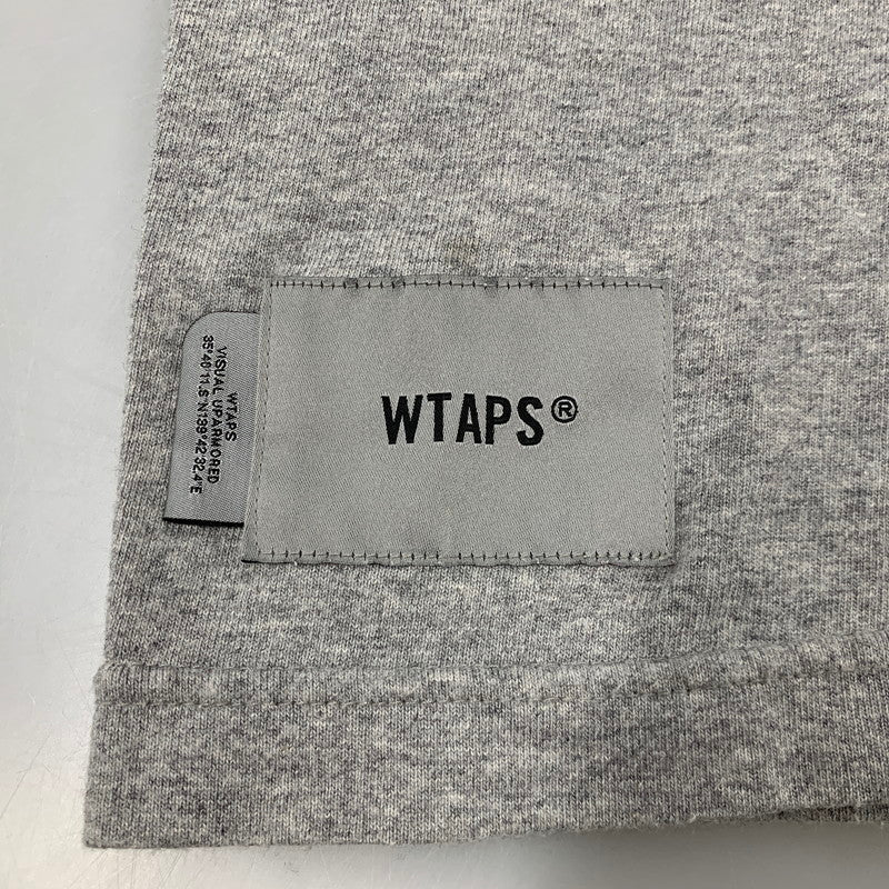 【中古品】【メンズ】 WTAPS ダブルタップス URBAN TRANSITION LS COTTON アーバン トランジション ロングスリーブ コットン Tシャツ トップス 142-260620-kh-11-izu サイズ：03 カラー：グレー 万代Net店