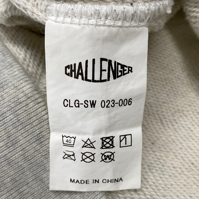 【中古品】【メンズ】 CHALLENGER チャレンジャー FLAMES HOODIE フレイムス フーディー パーカー トップス 142-260610-kh-06-izu サイズ：L カラー：グレー系 万代Net店
