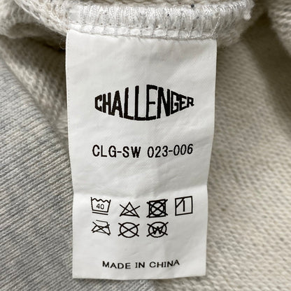 【中古品】【メンズ】 CHALLENGER チャレンジャー FLAMES HOODIE フレイムス フーディー パーカー トップス 142-260610-kh-06-izu サイズ：L カラー：グレー系 万代Net店