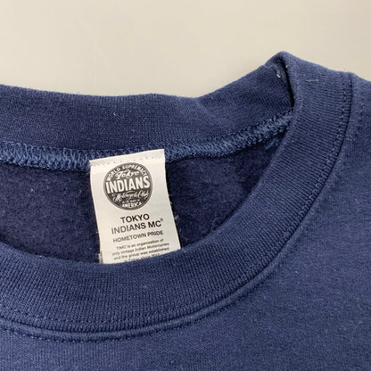 【中古品】【メンズ】 TOKYO INDIANS MC 東京インディアンズ LOGO SWEAT ロゴ スウェット トップス 145-260620-kh-10-izu サイズ：L カラー：ネイビー 万代Net店