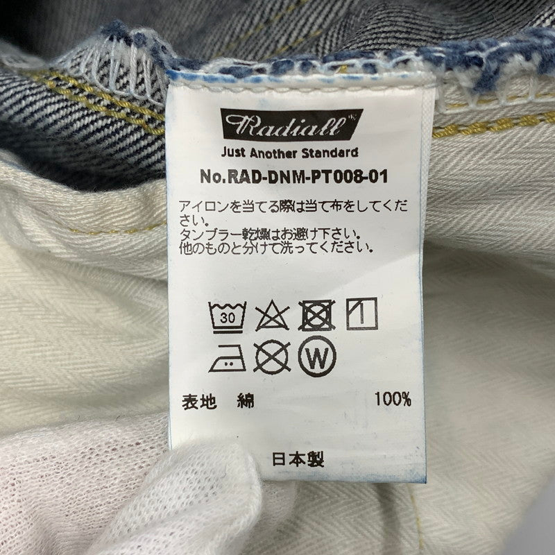 【中古品】【メンズ】 RADIALL ラディアル RAD-DNM-PT008-01 KUSTOM 350B－STRAIGHT FIT PANTS ストレート フィット パンツ ボトムス ズボン 153-260622-cs-02-izu サイズ：30 カラー：インディゴ 万代Net店