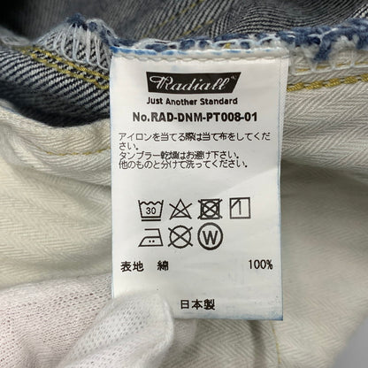 【中古品】【メンズ】 RADIALL ラディアル RAD-DNM-PT008-01 KUSTOM 350B－STRAIGHT FIT PANTS ストレート フィット パンツ ボトムス ズボン 153-260622-cs-02-izu サイズ：30 カラー：インディゴ 万代Net店