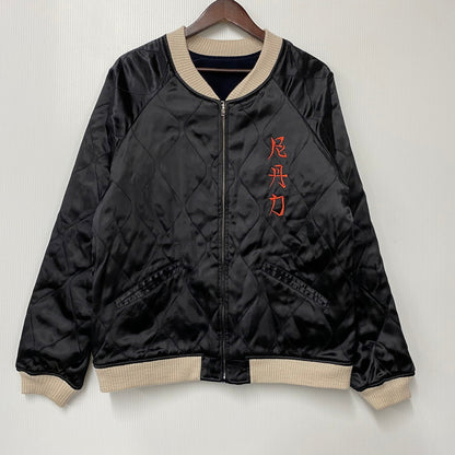 【中古品】【メンズ】 RADIALL ラディアル RAD-17AW-JK002 FAR EAST SOUVENIR JACKET スーベニア ジャケット アウター 142-260610-kh-05-izu サイズ：M カラー：ネイビー×ブラック 万代Net店