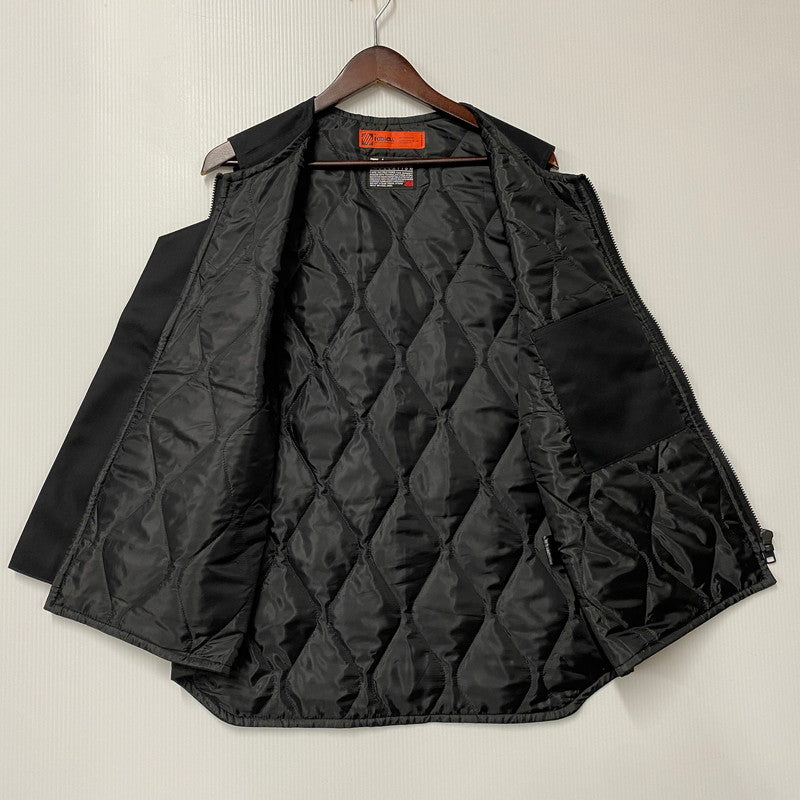 【中古品】【メンズ】 RADIALL ラディアル RAD-24AW-JK007 CNQ RIVERSIDE ZIP UP VEST リバーサイド ジップアップ ベスト トップス 142-260610-kh-09-izu サイズ：M カラー：ブラック 万代Net店