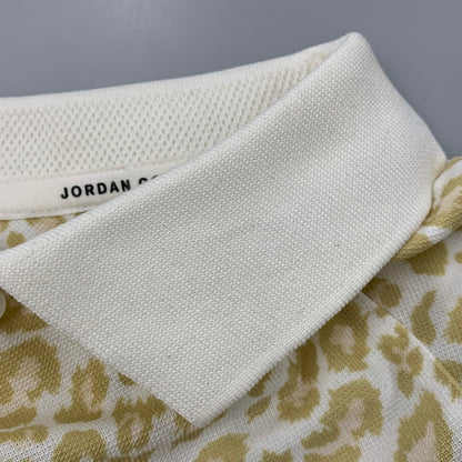 【中古品】【メンズ】 JORDAN BRAND ジョーダンブランド FN5853-133 AS M J DF SPRT GLF STMT AOP PL SAIL ゴルフ ポロ シャツ トップス 148-260620-kh-12-izu サイズ：L カラー：ホワイト×ベージュ系 万代Net店