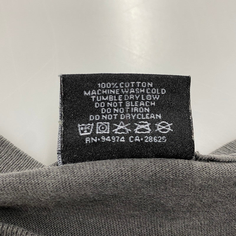 【中古品】【メンズ】 STUSSY ステューシー メキシコ製 CENTER LOGO BACK SURFMAN PRINT SS TEE センター ロゴ バック サーフマン プリント ショートスリーブ Tシャツ トップス 142-260610-kh-07-izu サイズ：M カラー：チャコール系 万代Net店