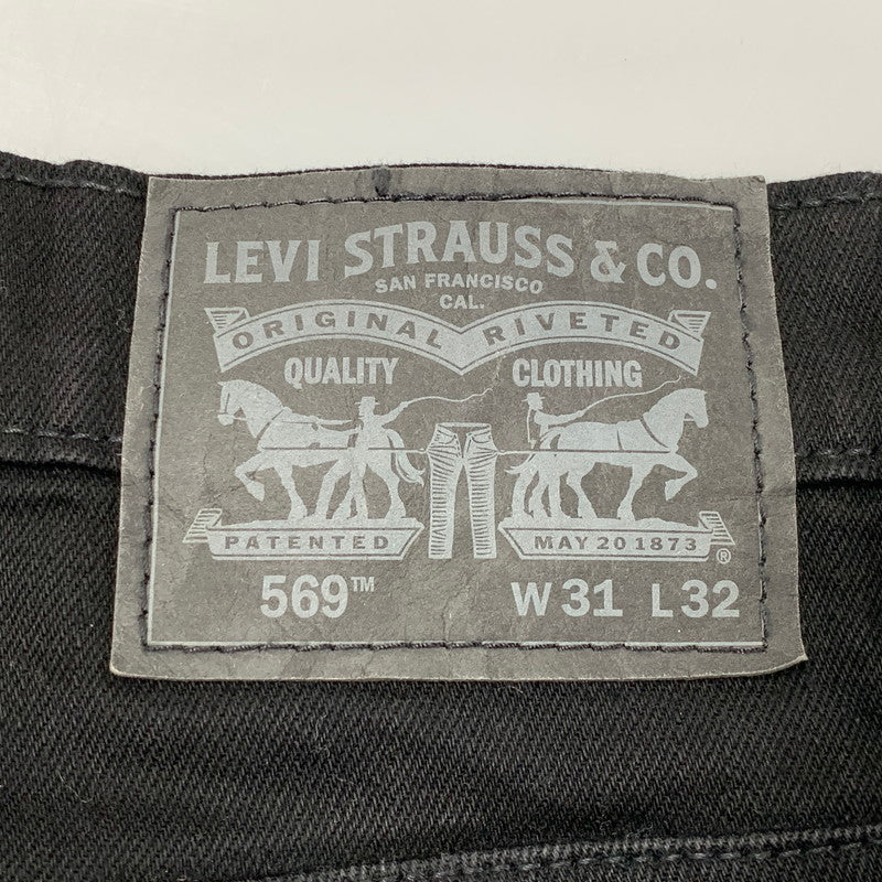 【中古品】【メンズ】 LEVI'S リーバイス PC9-00569-0125 569 DENIM PANTS デニムパンツ ボトムス ズボン 158-260622-cs-03-izu サイズ：W31 L32 カラー：ブラック 万代Net店