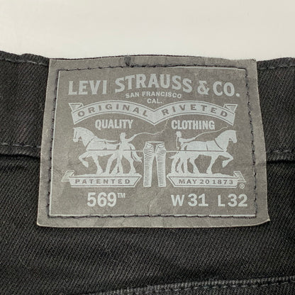【中古品】【メンズ】 LEVI'S リーバイス PC9-00569-0125 569 DENIM PANTS デニムパンツ ボトムス ズボン 158-260622-cs-03-izu サイズ：W31 L32 カラー：ブラック 万代Net店