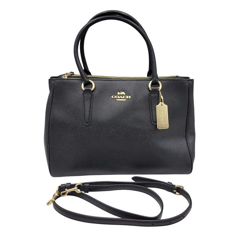 【中古品】【レディース】 COACH コーチ F44955 サリー キャリーオール 2WAY SHOULDER BAG ツーウェイ ショルダー バッグ カバン 鞄 180-260619-cs-17-izu カラー：ブラック 万代Net店