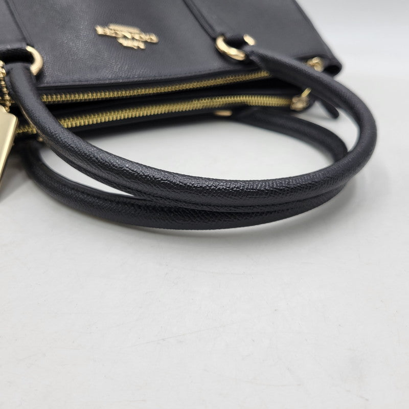 【中古品】【レディース】 COACH コーチ F44955 サリー キャリーオール 2WAY SHOULDER BAG ツーウェイ ショルダー バッグ カバン 鞄 180-260619-cs-17-izu カラー：ブラック 万代Net店