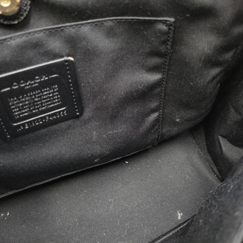 【中古品】【レディース】 COACH コーチ F44955 サリー キャリーオール 2WAY SHOULDER BAG ツーウェイ ショルダー バッグ カバン 鞄 180-260619-cs-17-izu カラー：ブラック 万代Net店